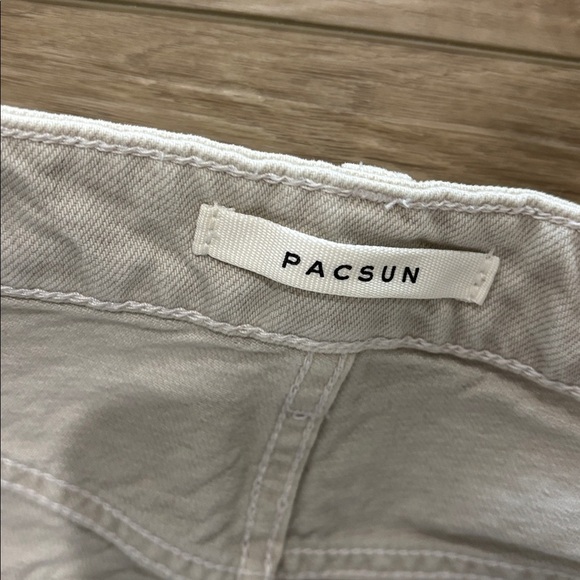 PacSun Light Gray Distressed Women's Straight Leg Jeans size 0 - Picture 4 of 6